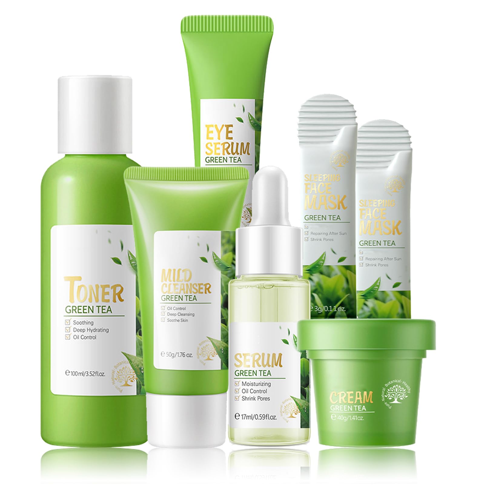 Set de Productos para el Cuidado de la Piel con Té Verde SetD